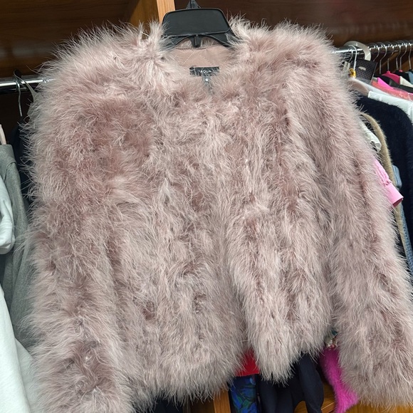 Aqua Feather Open Front Jacket - 100% Exclusive Bloomingdales - Picture 2 of 6